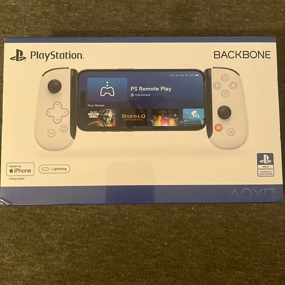 PlayStation backbone for iPhone 📱 lightning USB